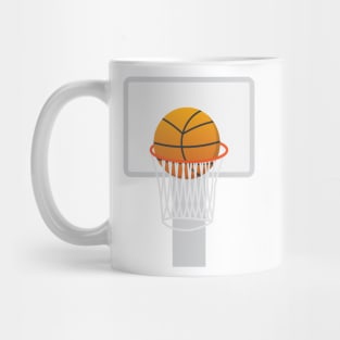 Basketball in basket Mug